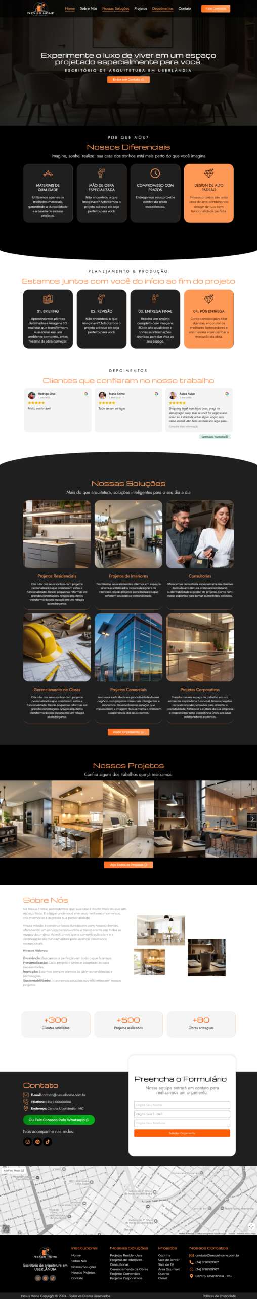 criamas sites para escritorios de engenharia em campinas